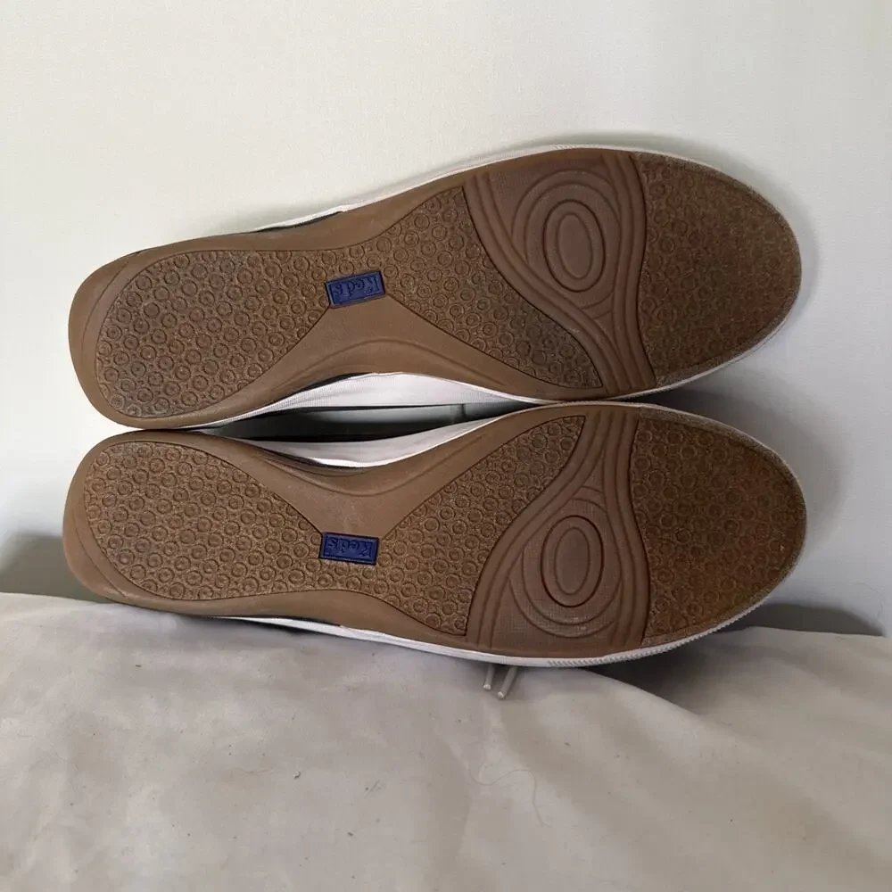Keds Women’s Boat Shoe Flats Navy Plaid Lace Up Comfort Shoes Size 9